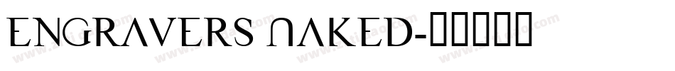 Engravers Naked字体转换